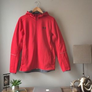 Under Armour Red Zip Up Hoodie
